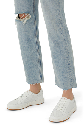 Hailey Low Top Leather Sneakers